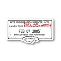 JAMAICA stamp 차량용 데칼 스티커