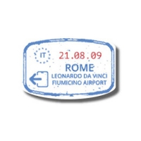 ITALY stamp 차량용 데칼 스티커