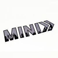MINI>> 런던 미니 폰트 차량용 스티커 데칼