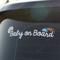 BABY IN BOARD _ 레인보우 차량용 데칼 스티커