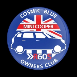 고뱃지 MINI OWNERSCLUB R60S COSMIC BLUE