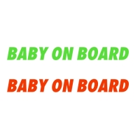 아이가 타고 있어요 BABY ON BOARD_NEON (2color) 차량용 데칼 스티커