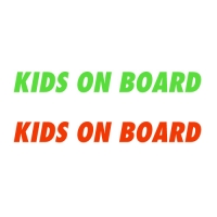 어린이가 타고 있어요 KIDS ON BOARD_NEON (2color) 차량용 데칼 스티커