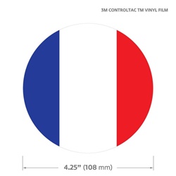 고뱃지 ROUND GOGRAPHIC - FLAG FRANCE 차량용 데칼 스티커