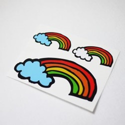rainbow sticker 차량용 데칼 스티커