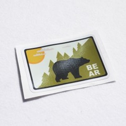 camping sticker (bear) 차량용 데칼 스티커